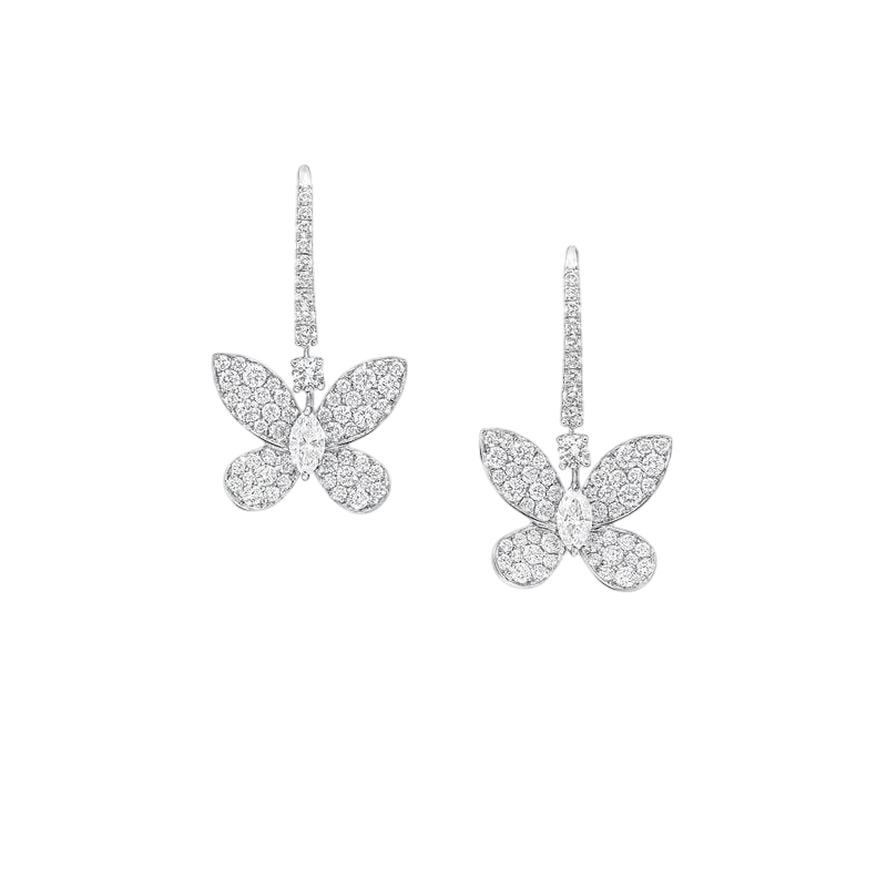Серьги GRAFF Pave Butterfly