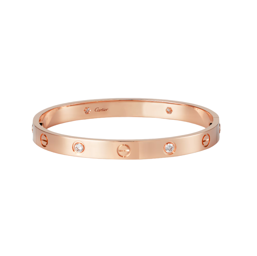 Браслет Cartier Love с бриллиантами Браслет Cartier Love с бриллиантами