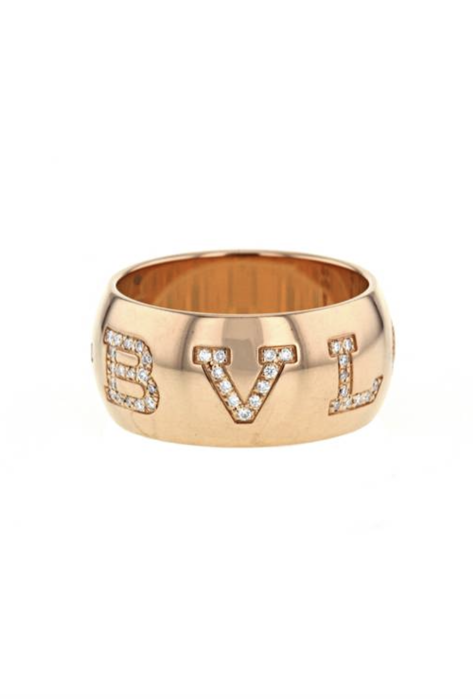 Кольцо BVLGARI Monologo Rose Gold