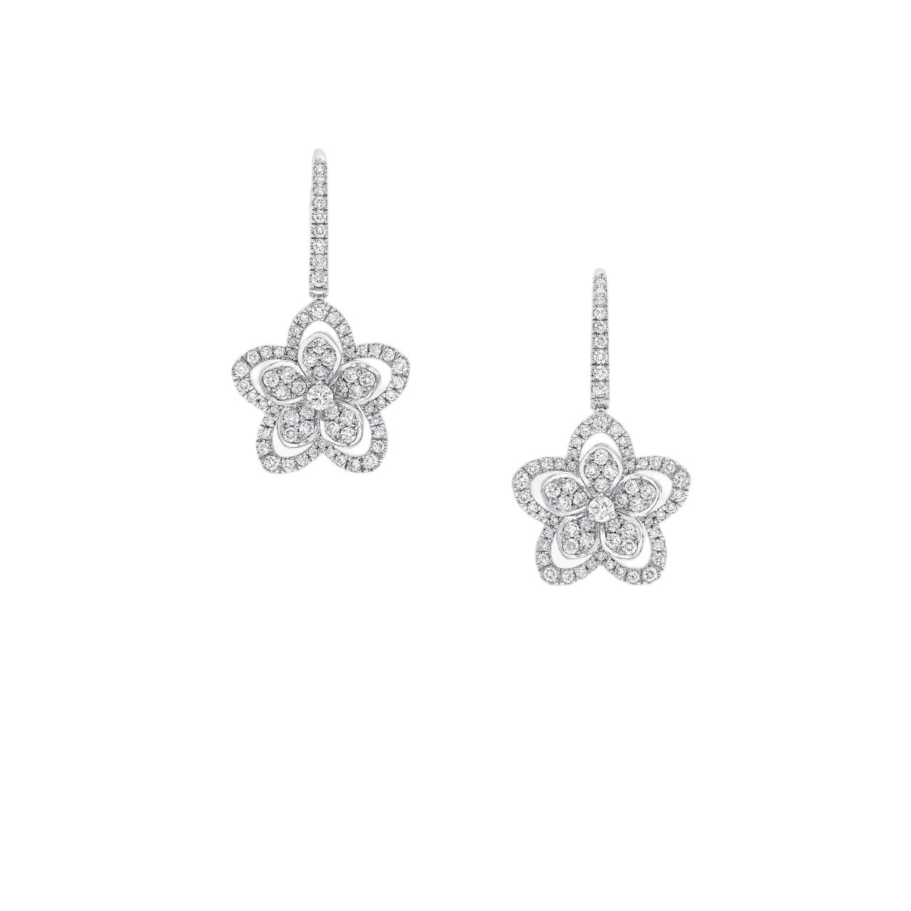 Серьги Graff Wild Flower Diamond Earrings Серьги Graff Wild Flower Diamond Earrings