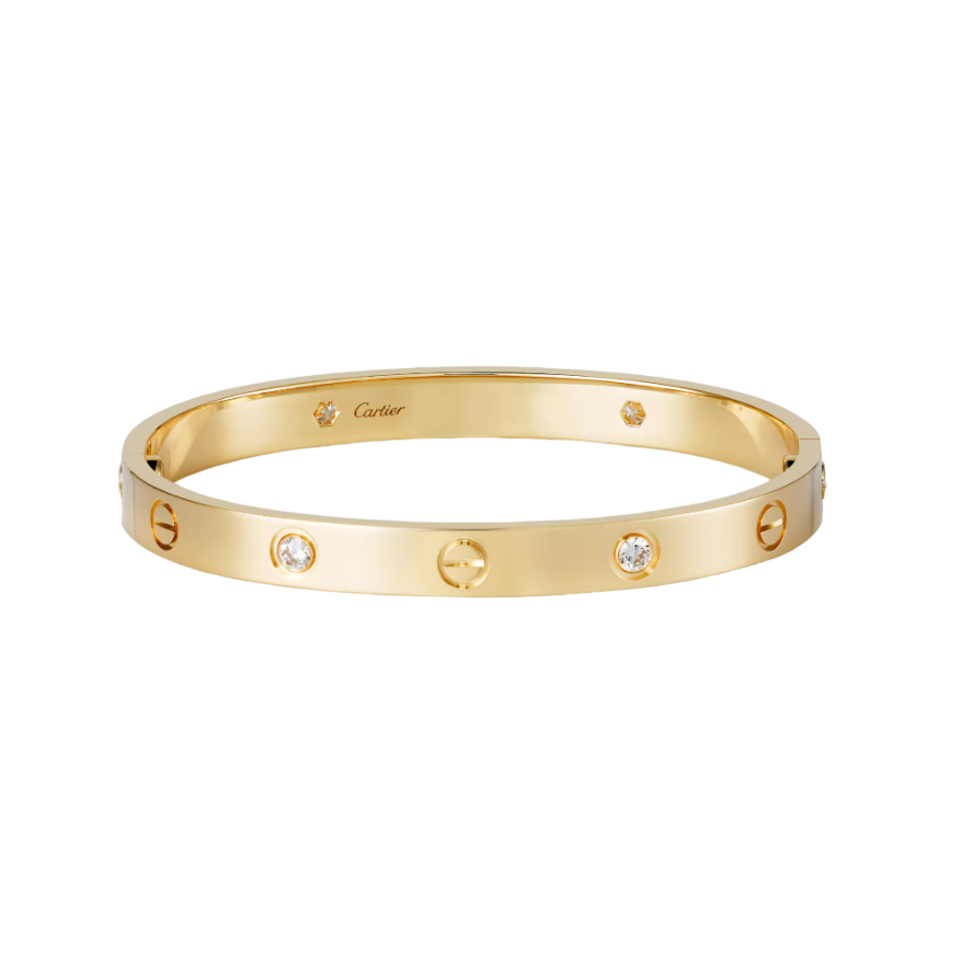Браслет Cartier Love с бриллиантами Браслет Cartier Love с бриллиантами