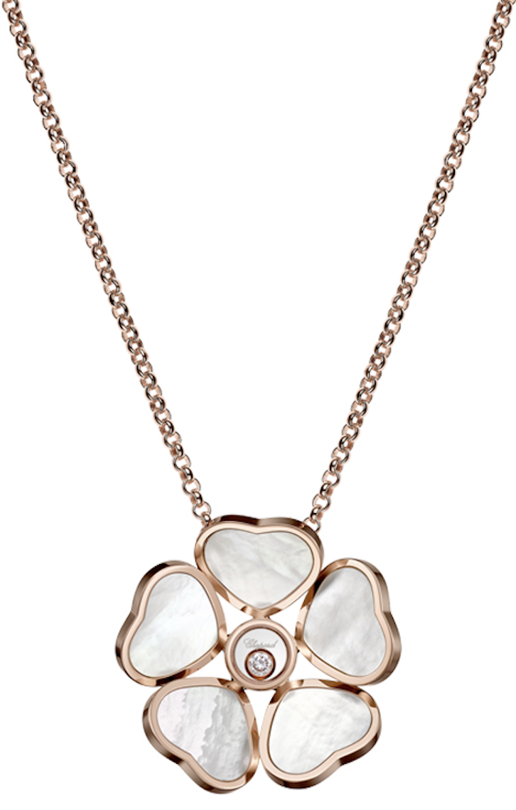 Кулон Chopard Happy Diamonds Happy Hearts Flowers