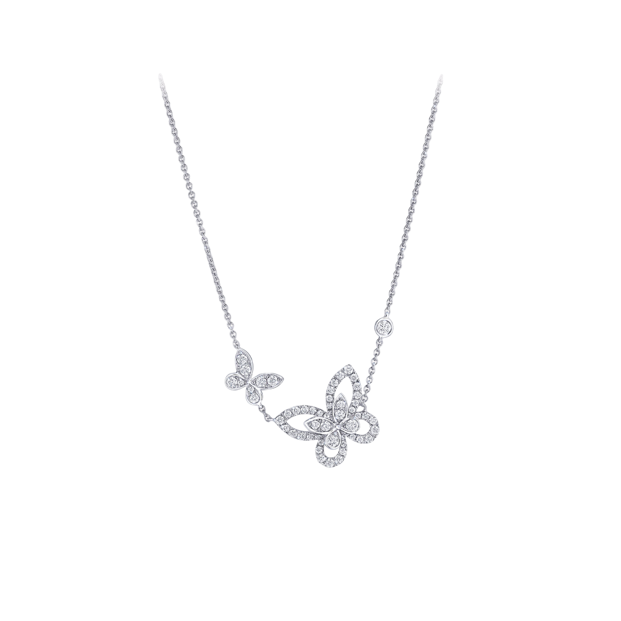 Подвеска Graff Double Butterfly Silhouette Diamond Pendant Подвеска Graff Double Butterfly Silhouette Diamond Pendant