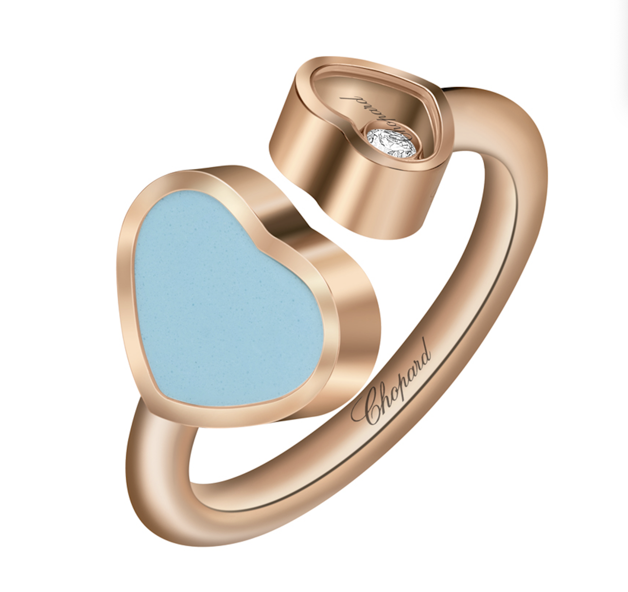 Кольцо Chopard Happy Diamonds Happy Hearts