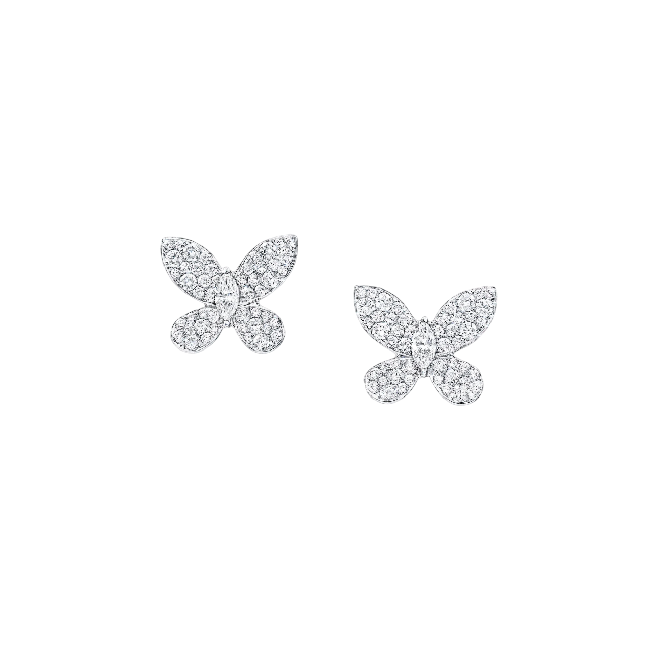 Серьги Graff Pave Butterfly Diamond Small Stud Earrings Серьги Graff Pave Butterfly Diamond Small Stud Earrings