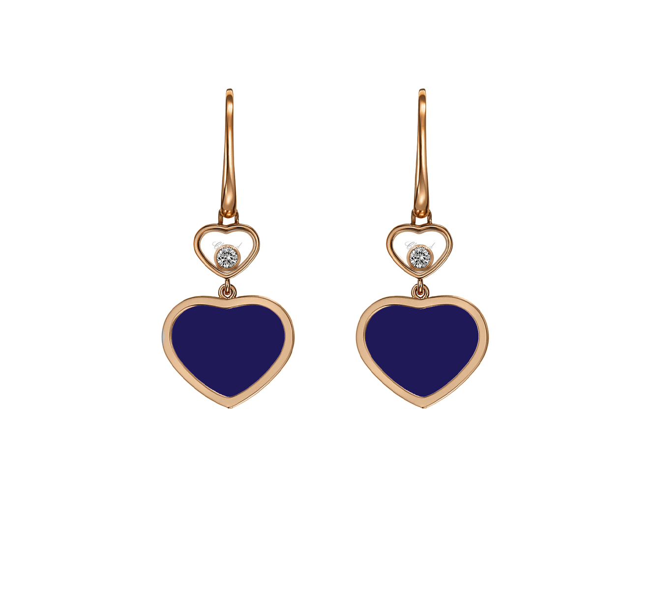Серьги Chopard Happy Diamonds Happy Hearts
